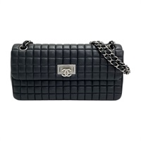 黑色 羊皮 Flap 鏈帶 肩背包【CHANEL 香奈兒】