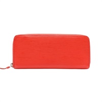 紅色 Epi水波紋 Portefeuille Clemence 拉鍊長夾【LOUIS VUITTON LV 路易威登】 M60913