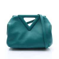 綠色牛皮 The Point Small 肩背包【BOTTEGA VENETA BV 寶緹嘉】 658476