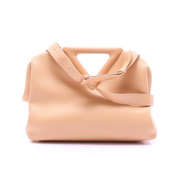 杏仁色 牛皮 Point Medium 兩用包【BOTTEGA VENETA BV 寶緹嘉】 652446