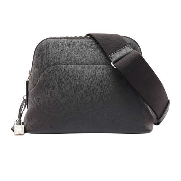 黑色 Togo 牛皮 Bolide Messenger 斜背包 K刻 銀釦【HERMES 愛馬仕】 H086958CK