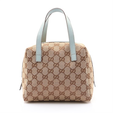 烏木色 GG 帆布 Mini 手提包【GUCCI 古馳】 124542