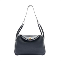 Lindy 26 琳蒂包 Clemence 牛皮 黑色 金扣 C刻 肩背包【HERMES 愛馬仕】 H073428CC