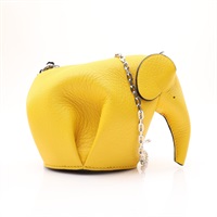 黃色 牛皮  Mini 肩背包【LOEWE 羅威】 C623R02X01