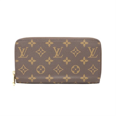 棕色 原花帆布 Zippy Wallet 拉鍊長夾【LOUIS VUITTON LV 路易威登】 M42616