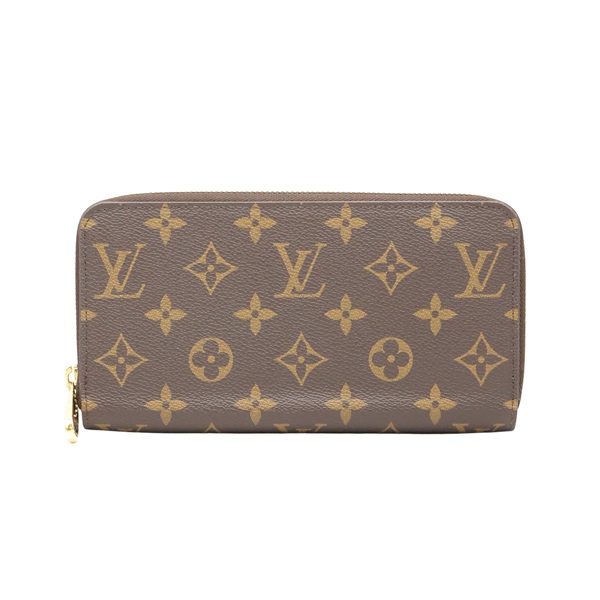 棕色 原花帆布 Zippy Wallet 拉鍊長夾【LOUIS VUITTON LV 路易威登】 M42616