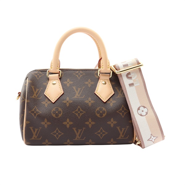 棕色 原花帆布 Speedy Bandouliere 20 两用包【LOUIS VUITTON LV 路易威登】 M46222