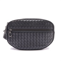黑色 編織牛皮 Belt 腰包【BOTTEGA VENETA BV 寶緹嘉】