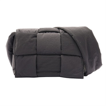 黑色 編織尼龍 Padded Tech Cassette 肩背包【BOTTEGA VENETA BV 寶緹嘉】 755182