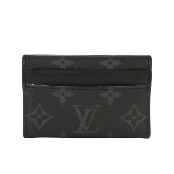 黑色 原花 Eclipse 帆布 Double 名片夾【LOUIS VUITTON LV 路易威登】 M62170
