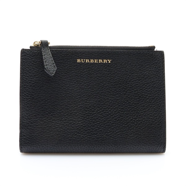 黑色牛皮 護照套【BURBERRY 巴寶莉】