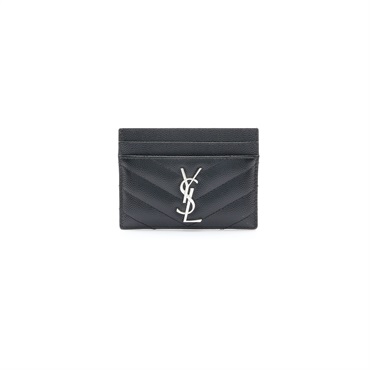 黑色牛皮 CASSANDRE MATELASSE 卡夾 名片夾【SAINT LAURENT YSL 聖羅蘭】 423291
