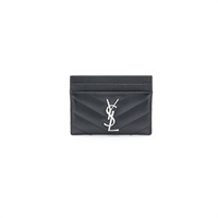 黑色牛皮 CASSANDRE MATELASSE 卡夾 名片夾【SAINT LAURENT YSL 聖羅蘭】 423291