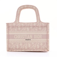 Mini Dior Book Tote 手提包 粉色 緹花帆布【Dior 迪奧 】 S5475ZRIW