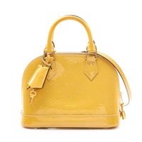 黃色 Vernis 漆皮 Alma BB 兩用包【LOUIS VUITTON LV 路易威登】 M90104