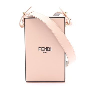 Vertical Box 肩背包 粉色 牛皮【FENDI 芬迪】 8BT339