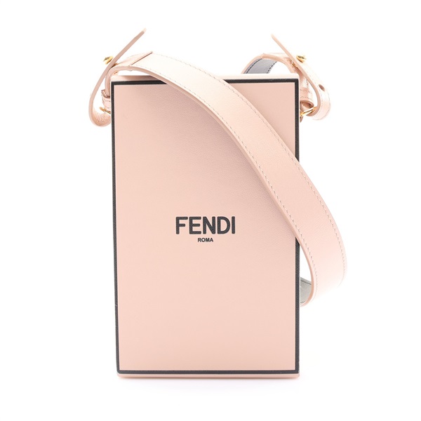 Vertical Box 肩背包 粉色 牛皮【FENDI 芬迪】 8BT339