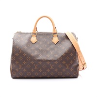 Speedy Bandouliere 35 兩用包 棕色 原花帆布【LOUIS VUITTON LV 路易威登】 M46981