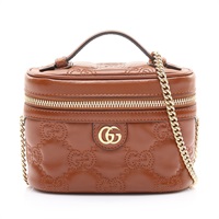 棕色 GG Matelasse 絎縫 Top Handle 兩用包【GUCCI 古馳】 723770