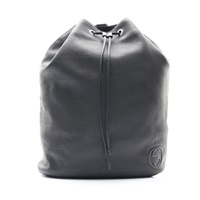 Soho Drawstring 抽繩 後背包 黑色 牛皮【GUCCI 古馳】 368587