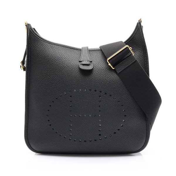 黑色 Clemence牛皮 Evelyne 29 肩背包 Y刻 金扣【HERMES 愛馬仕】 H056277CC89