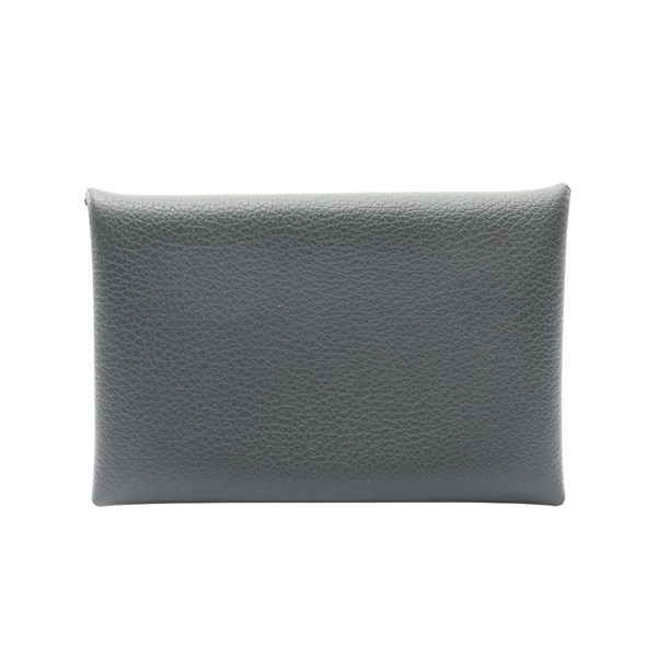 Calvi Verso 名片夾 灰色 Evercolor 牛皮 Z刻【HERMES 愛馬仕】 H078474CKAH