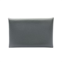 Calvi Verso 名片夾 灰色 Evercolor 牛皮 Z刻【HERMES 愛馬仕】 H078474CKAH