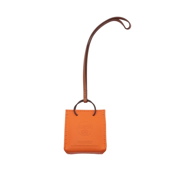 橘色 Agneau Milo羊皮 Sac Orange 吊飾 D刻【HERMES 愛馬仕】 H079065CA