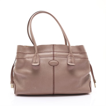 粉灰色 牛皮 Restyled D-Bag 肩背包【TOD'S托德斯】