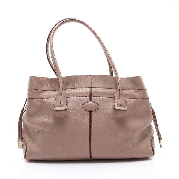 粉灰色 牛皮 Restyled D-Bag 肩背包【TOD'S托德斯】