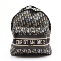 藍色 Oblique 緹花帆布 後背包【Dior 迪奧】 M6104STZQ_M928