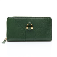 綠色牛皮 Muse Round 拉鍊 長夾【SAINT LAURENT YSL 聖羅蘭】 164570