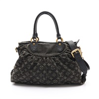 黑色 原花 丹寧 牛皮 Neo Cabby MM 兩用包【LOUIS VUITTON LV 路易威登】 M95351