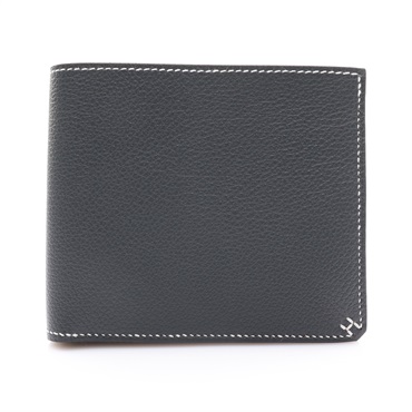 灰色 Everycolor牛皮 H Sellier Compact 二折短夾 K刻【HERMES 愛馬仕】 H084594CK0L