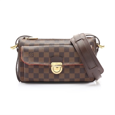 棕色 棋盤格 帆布 Ravello GM 肩背包【LOUIS VUITTON LV 路易威登】 N60006