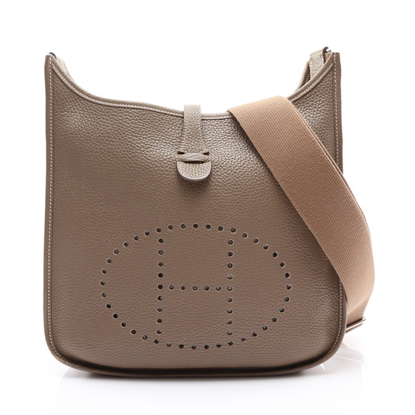 大象灰 Clemence 牛皮 Evelyne 29 肩背包 A刻 肩背包【HERMES 愛馬仕】 H056277CK