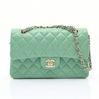 薄荷綠羊皮 COCO 23 鍊帶 肩背包【CHANEL 香奈兒】 A01113