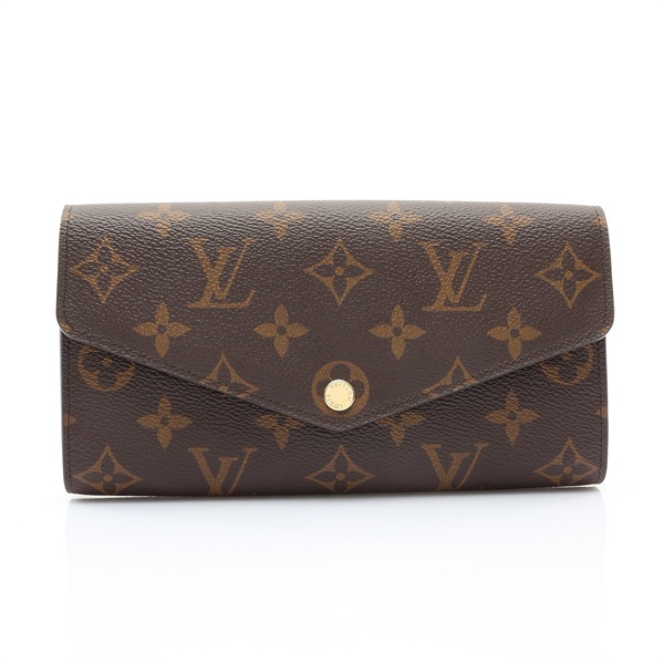 Sarah 兩折 長夾 棕色 原花帆布【LOUIS VUITTON LV 路易威登】 M60531