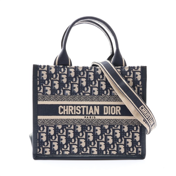 Dior 迪奧 Book Tote Small 兩用包 藍色 緹花帆布 M1325CZBB_M928