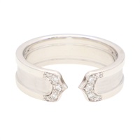 Cartier 卡地亞 2C C2 戒指 18K白金 鑽石 56 B4044255