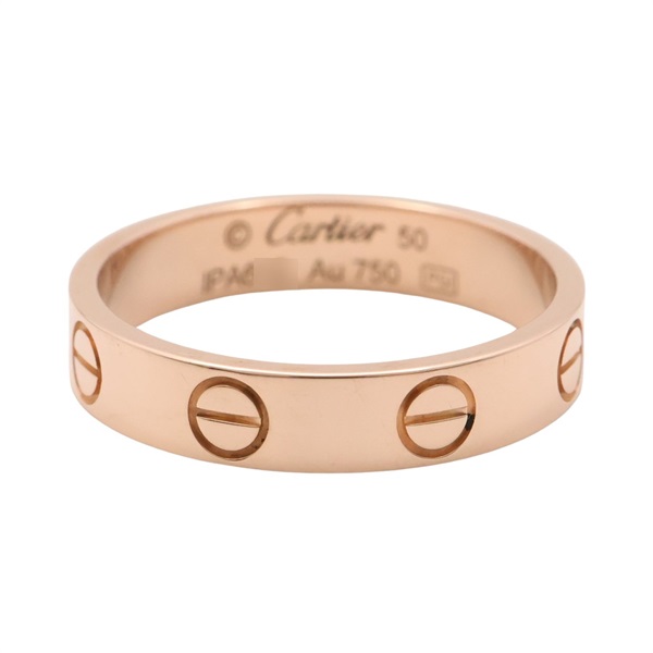 Cartier 卡地亞 LOVE 小型款 戒指 18K玫瑰金 B4085200