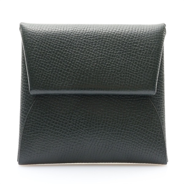 HERMES 愛馬仕 Bastia 零錢包 綠色 Epsom牛皮 W刻