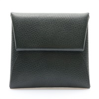 HERMES 愛馬仕 Bastia 零錢包 綠色 Epsom牛皮 W刻