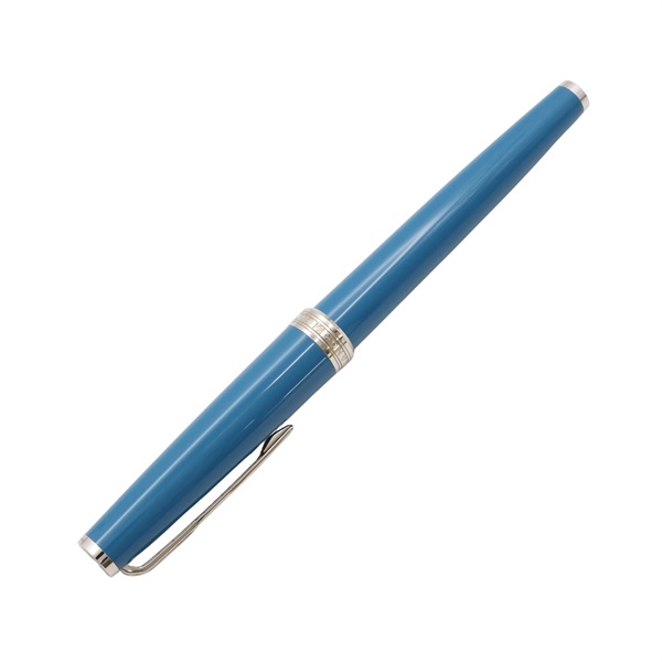MONTBLANC 萬寶龍 PIX 鋼珠筆 藍色 不銹鋼 119583