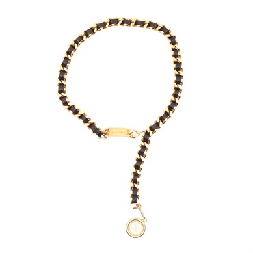 CHANEL 香奈兒 Vintage 腰鍊 皮穿鏈