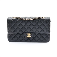 CHANEL 香奈兒 Coco 25 鍊帶 肩背包 黑色 羊皮 金釦 A01112 A01112