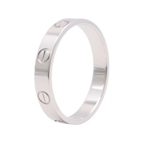 Cartier 卡地亞 Mini LOVE 戒指 18K白金 B4085300