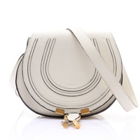Chloe 克羅伊 Small Marcie 肩背包 白色 粒面牛皮 CHC22A5680