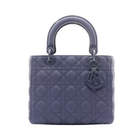 Dior 迪奧 Lady Dior 兩用包 深藍色 牛皮 M0565IL01