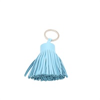 HERMES 愛馬仕 Carmen Key Ring 吊飾 天藍色 羊皮 H079018CJ